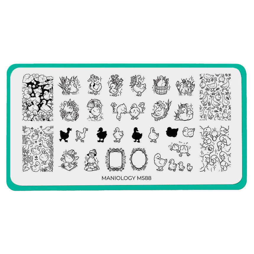 Garden Waddle (M588) - Nail Stamping Plate