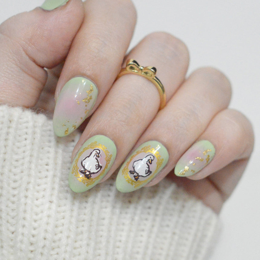 Garden Waddle (M588) - Nail Stamping Plate