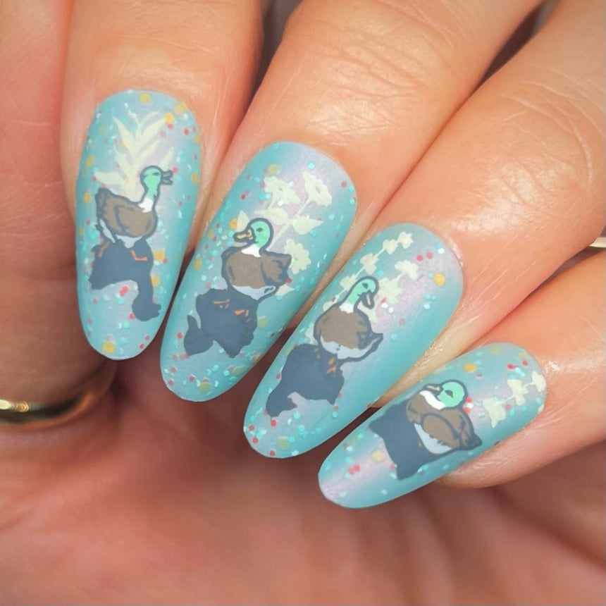 Garden Waddle (M588) - Nail Stamping Plate