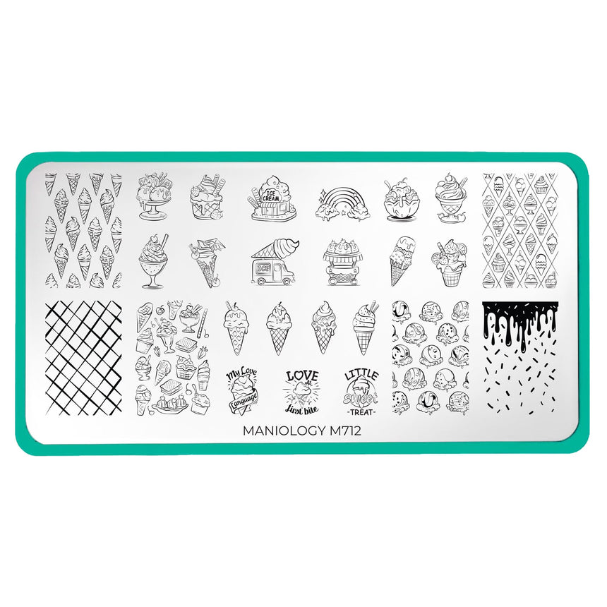 Gelateria (M712) - Nail Stamping Plate