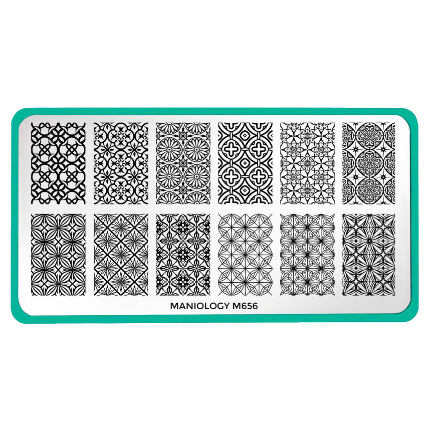 Geometric Mosaics (M656) - Nail Stamping Plate