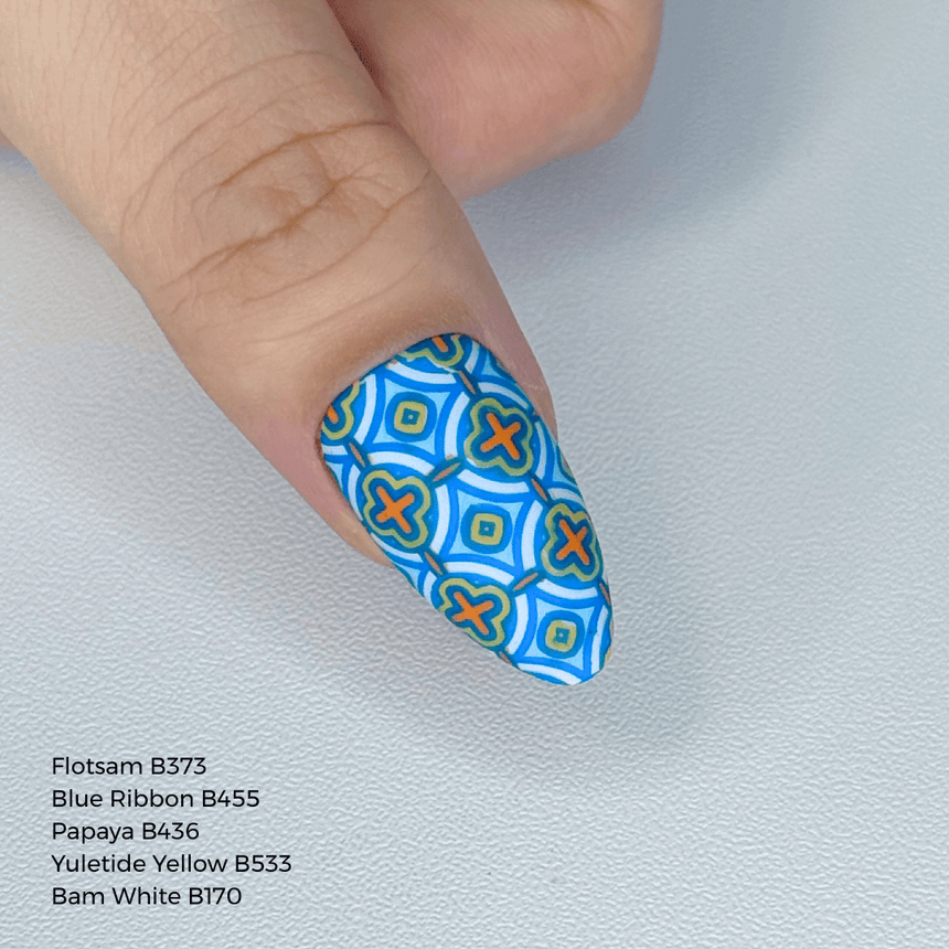 Geometric Mosaics (M656) - Nail Stamping Plate