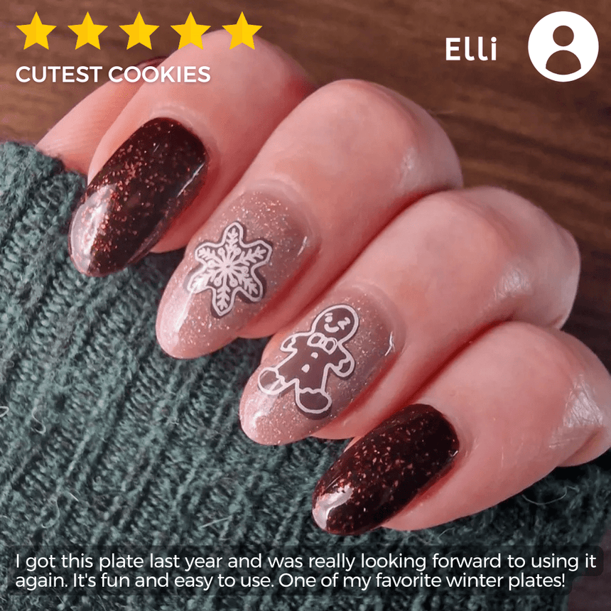 Gingerbread Workshop (M417) - Nail Stamping Plate