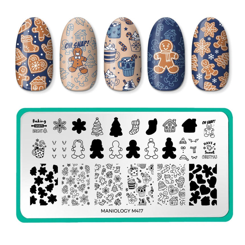 Gingerbread Workshop (M417) - Nail Stamping Plate
