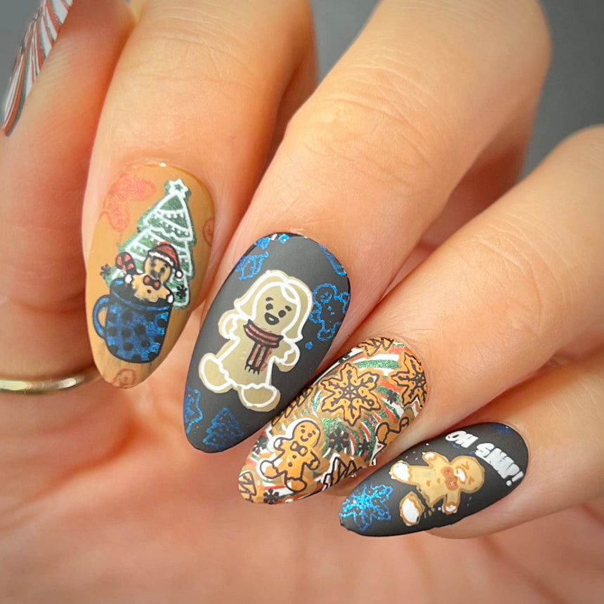 Gingerbread Workshop (M417) - Nail Stamping Plate