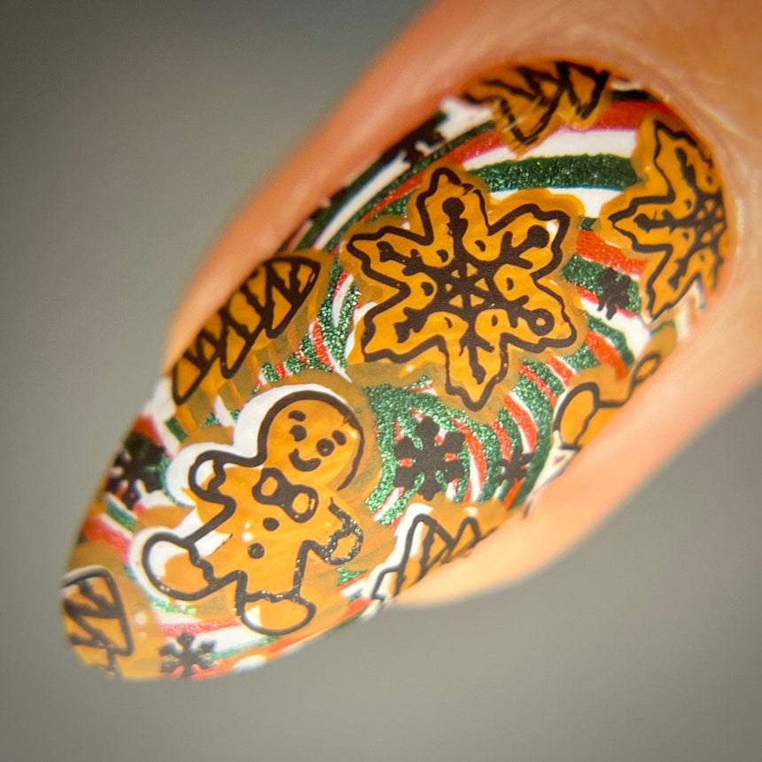 Gingerbread Workshop (M417) - Nail Stamping Plate