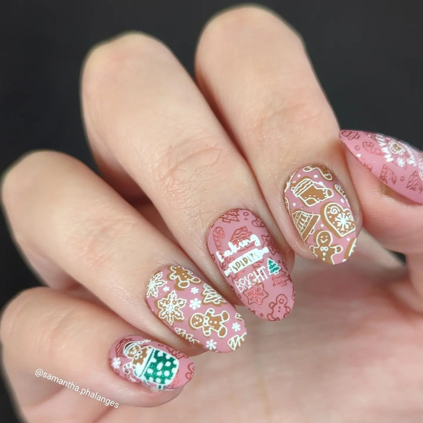 Gingerbread Workshop (M417) - Nail Stamping Plate