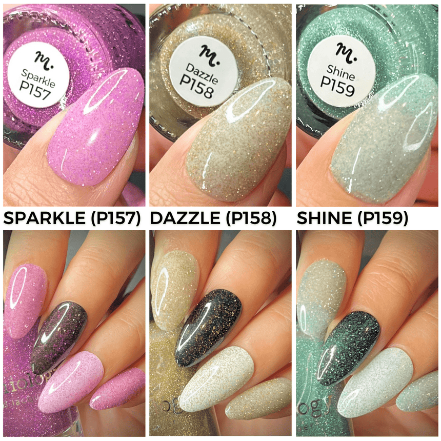 Glitter Bomb: 3-Piece Reflective Glitter Nail Polish Set
