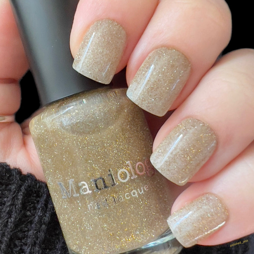 Glitter Bomb: Dazzle (P158) - Gold Reflective Glitter Nail Polish