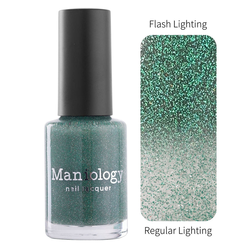 Glitter Bomb: Shine (P159) - Green Reflective Glitter Nail Polish