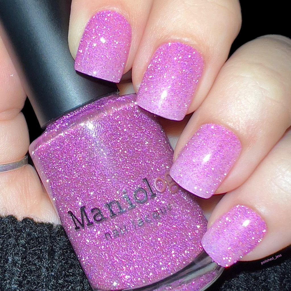 Glisten All That Glitters Pink Glitter Nail Polish | Maniology
