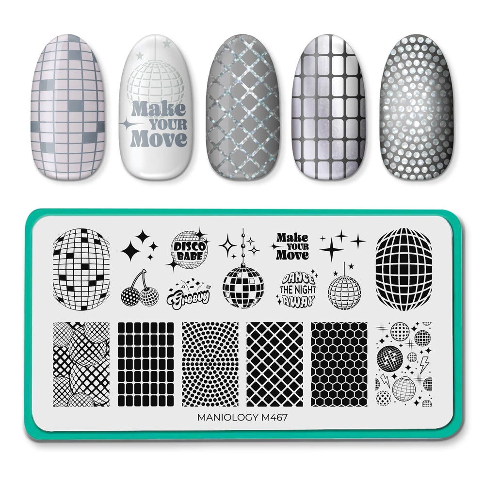 Glitz and Glimmer (M467) - Nail Stamping Plate