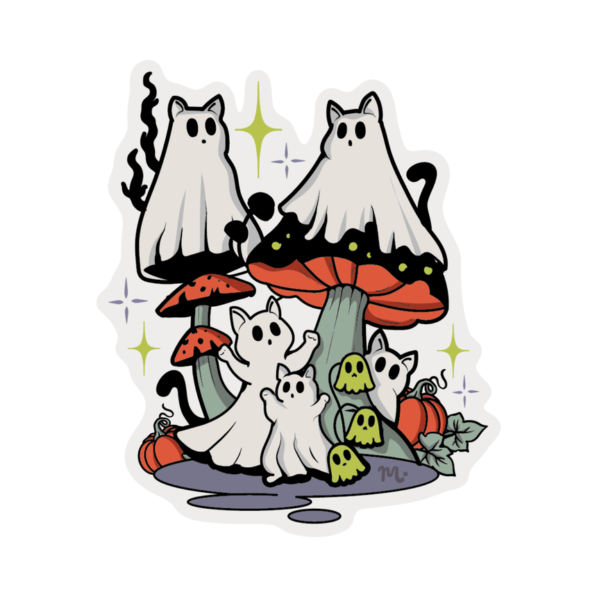 Gloomy Halloween - 3pc Vinyl Sticker Set