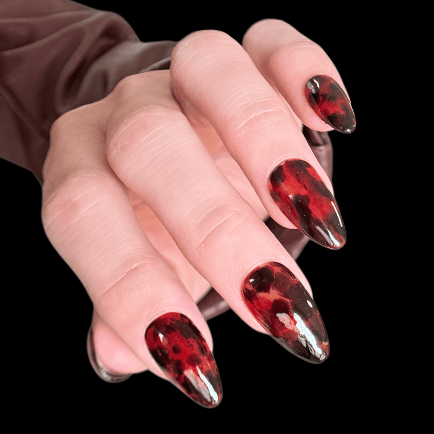 Gloss & Grain: Burnt Umber (P185) - Dark Brown Sheer Tint Nail Polish