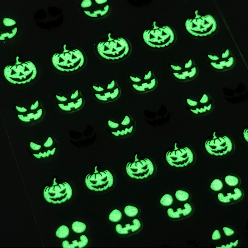 Glowing Gourds (MS-139) - Nail Art Sticker