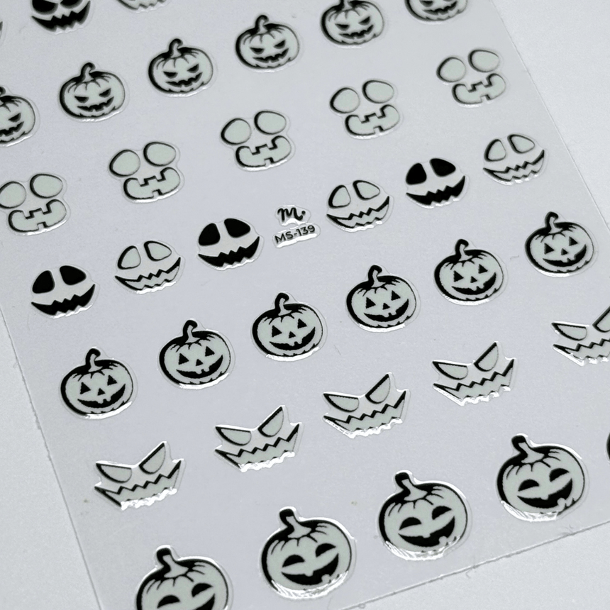 Glowing Gourds (MS-139) - Nail Art Sticker
