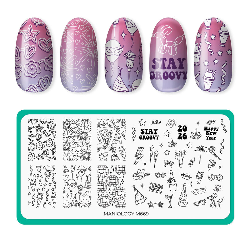 Groovy NY (M669) - Nail Stamping Plate