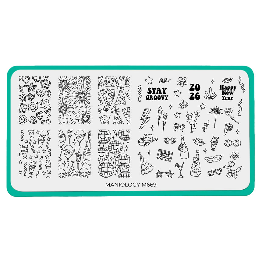 Groovy NY (M669) - Nail Stamping Plate