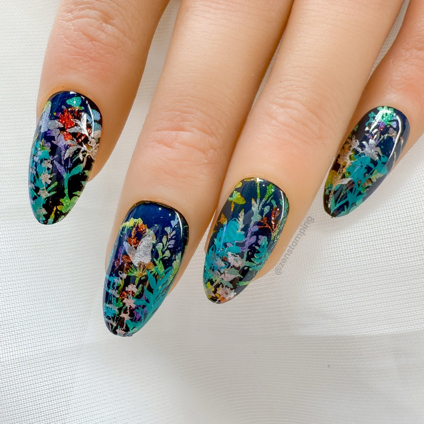 Growing Shadows (M585) - Nail Stamping Plate