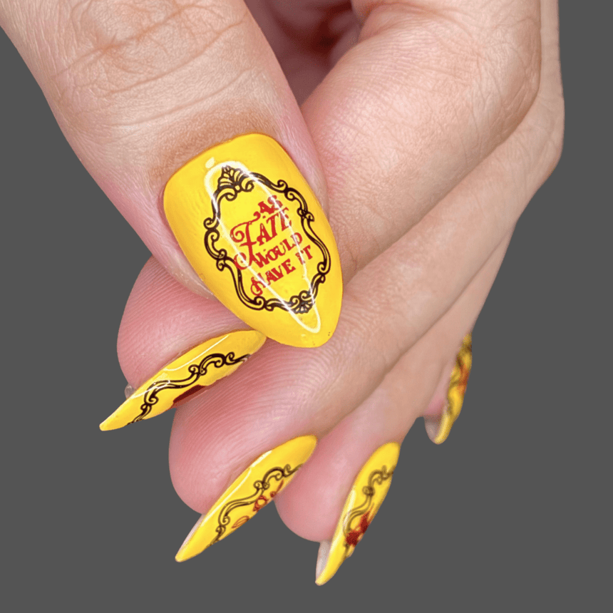 Happily Ever After (M564) - Nail Stamping Plate