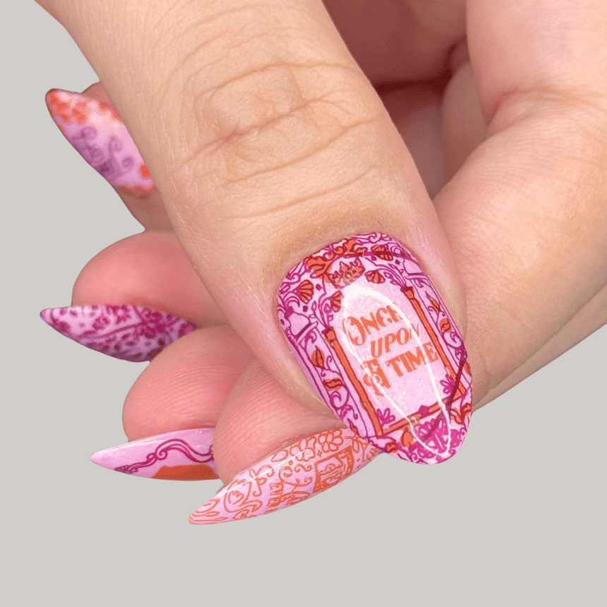 Happily Ever After (M564) - Nail Stamping Plate