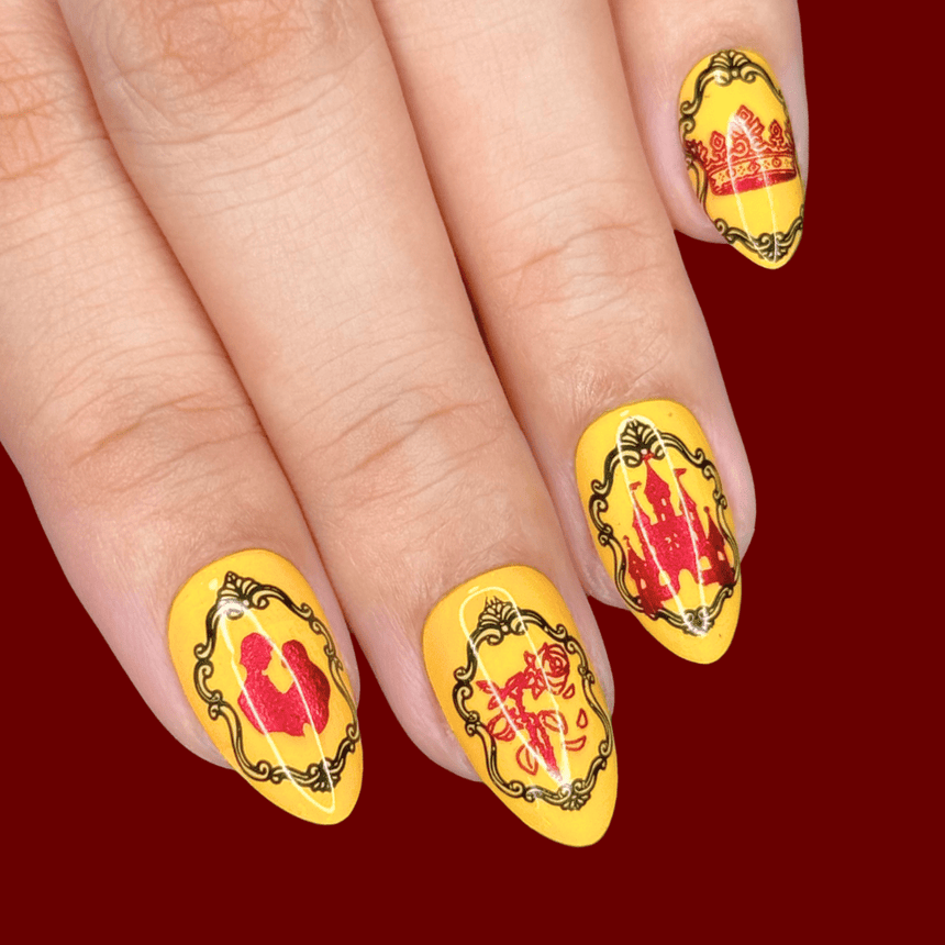 Happily Ever After (M564) - Nail Stamping Plate