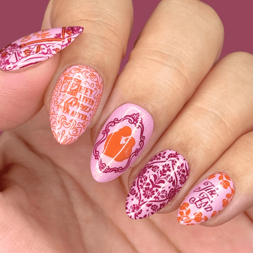 Happily Ever After (M564) - Nail Stamping Plate