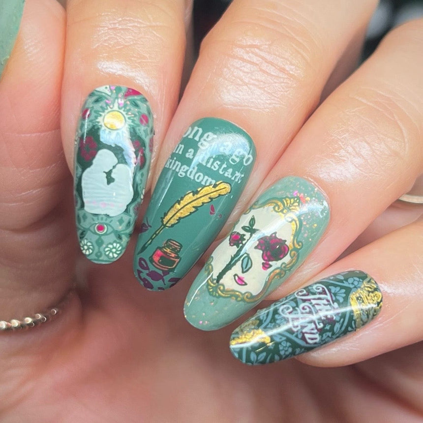 Happily Ever After (M564) - Nail Stamping Plate