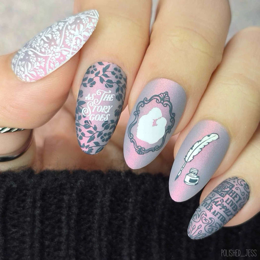 Happily Ever After (M564) - Nail Stamping Plate