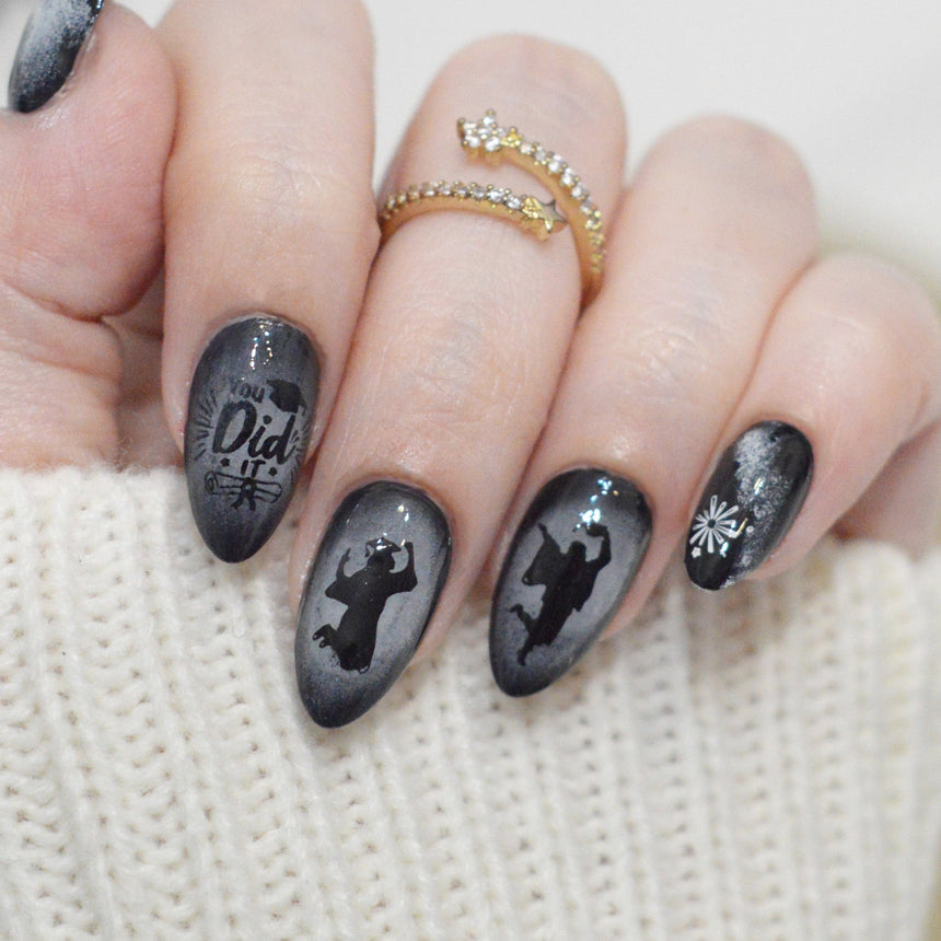 Happy Graduates (M591) - Nail Stamping Plate