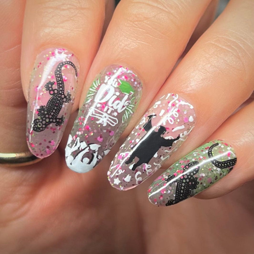 Happy Graduates (M591) - Nail Stamping Plate