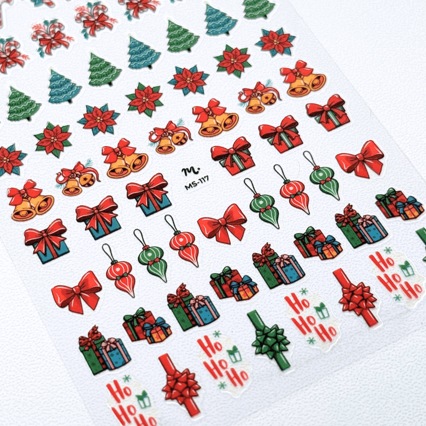 Happy Holidays (MS-117) - Nail Art Sticker