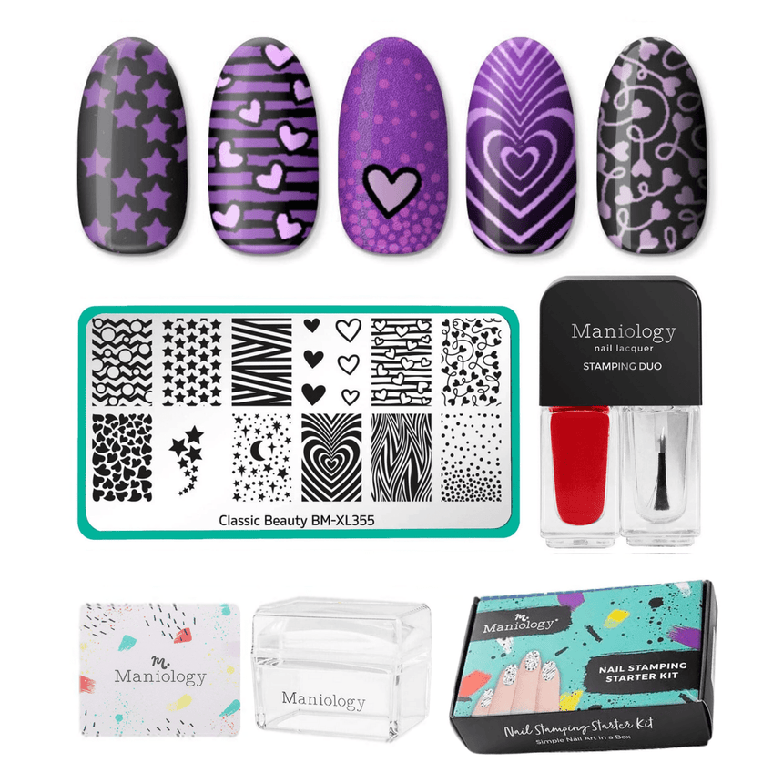 Hearts and Stars: Nail Stamping Starter Kit