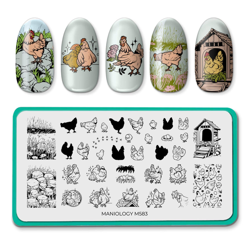 Hen House (M583) - Nail Stamping Plate