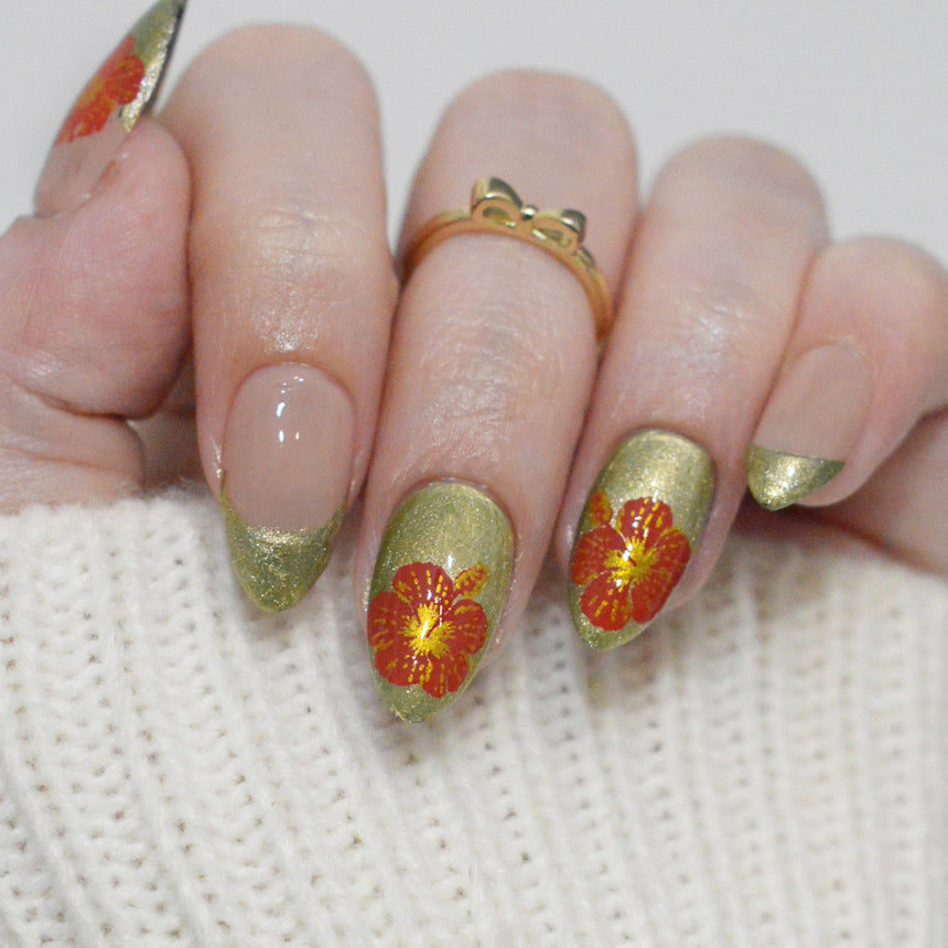 Hibiscus Haven (M611) - Nail Stamping Plate