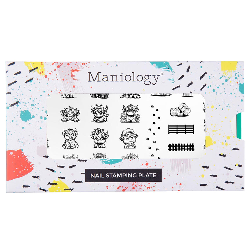 Highland Cows (M590) - Nail Stamping Plate