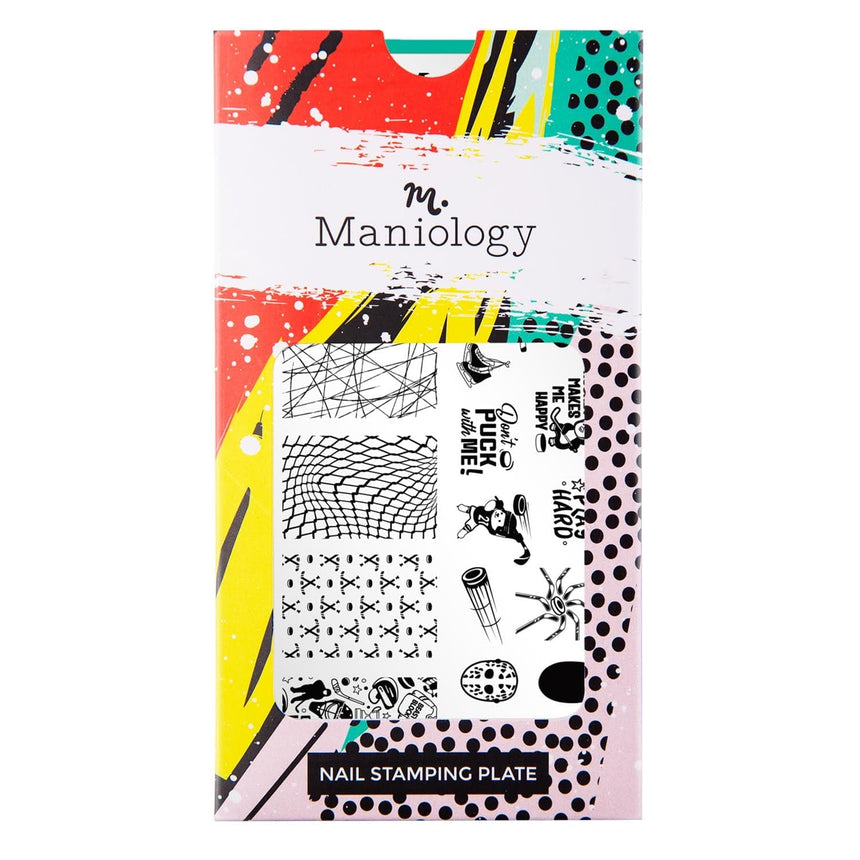 Game On: Puck It (M375) - Nail Stamping Plate