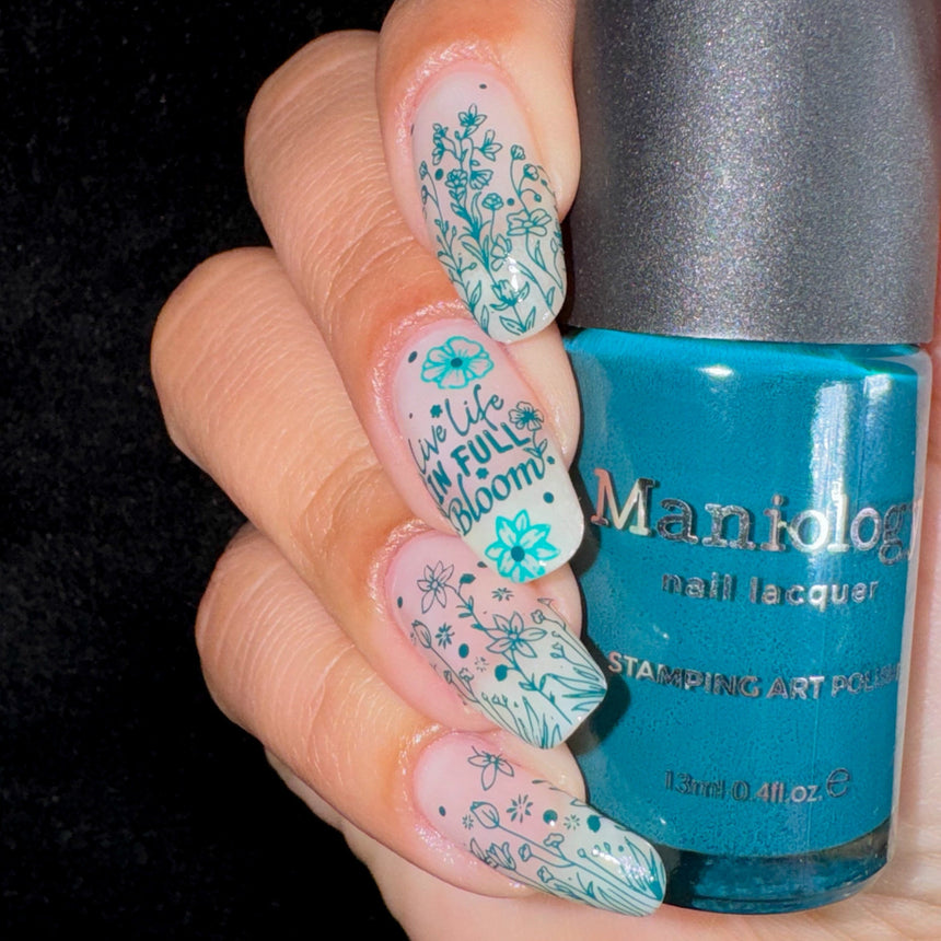 Honu (B391) - Teal Stamping Polish