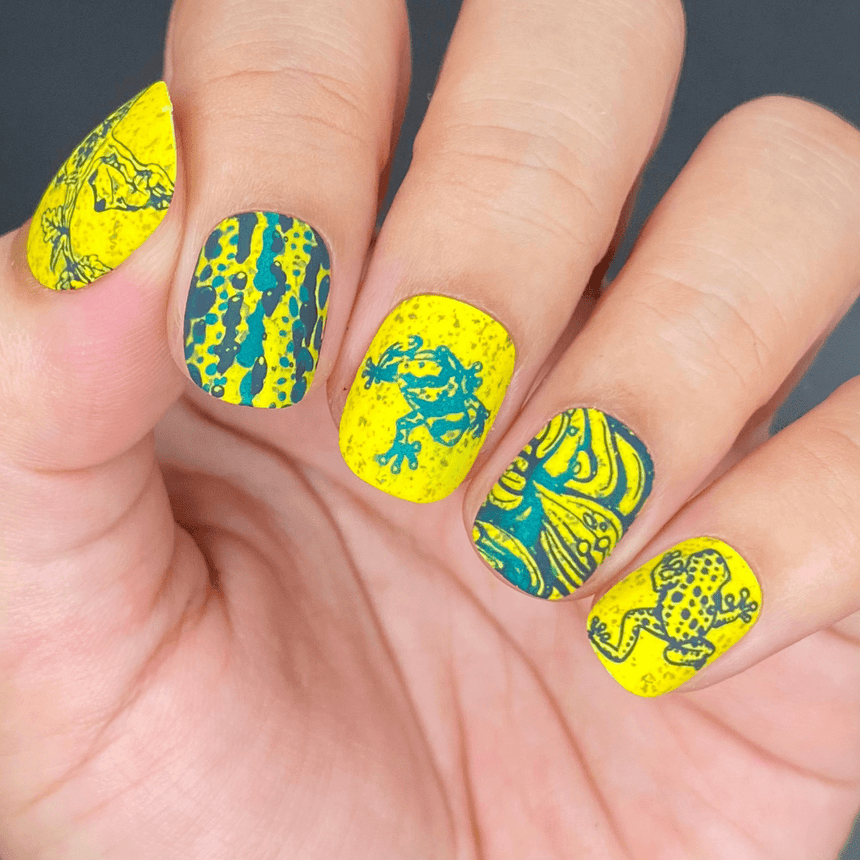 Hop To It (m303) - Nail Stamping Plate