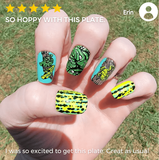 Hop To It (m303) - Nail Stamping Plate