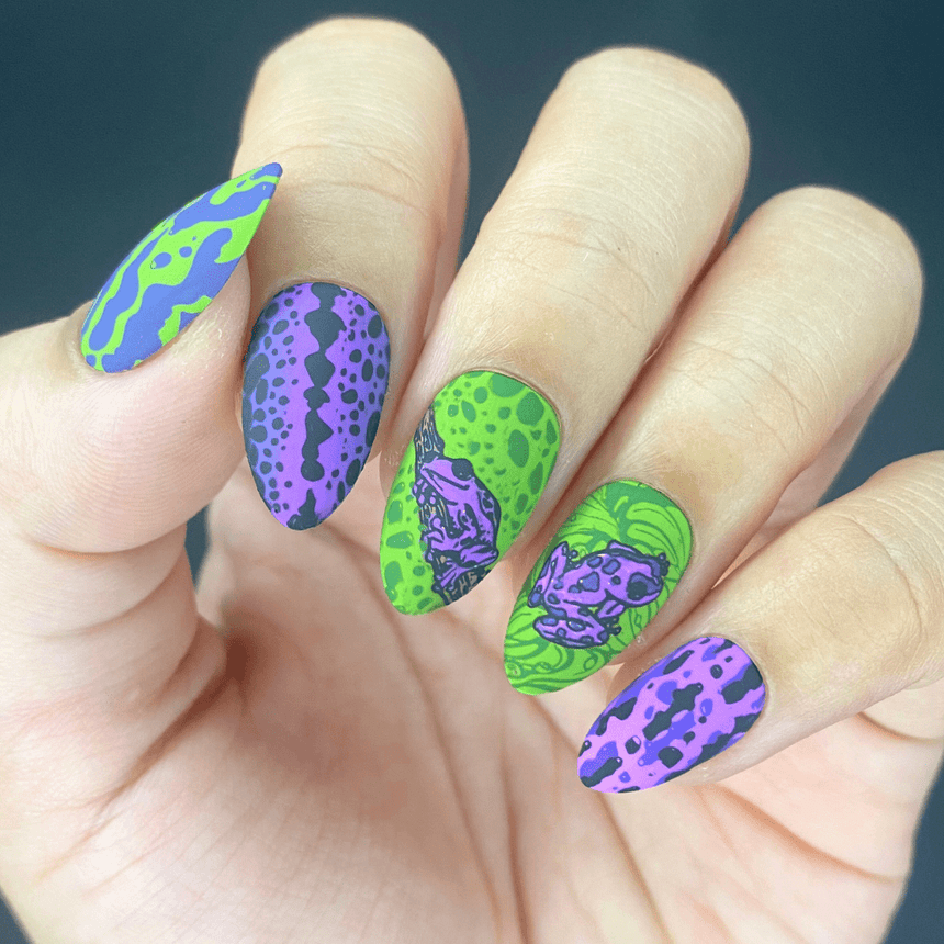 Hop To It (m303) - Nail Stamping Plate