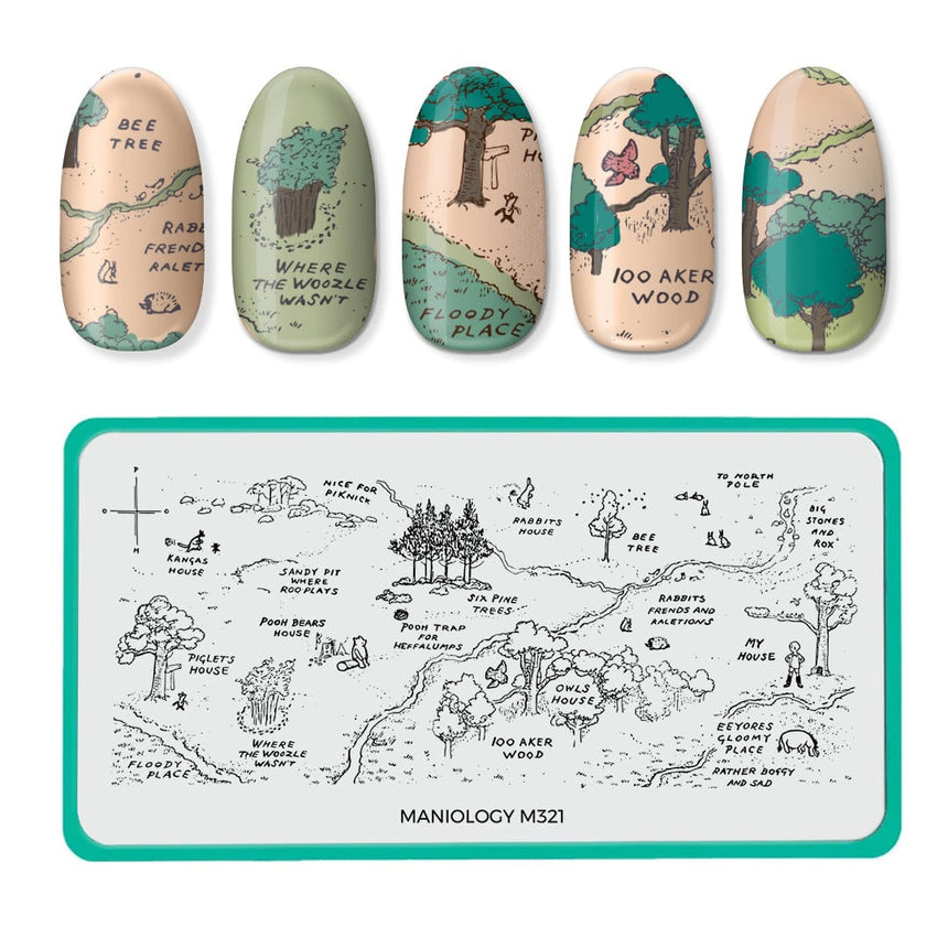 Hundred Acre Wood (M321) - Nail Stamping Plate