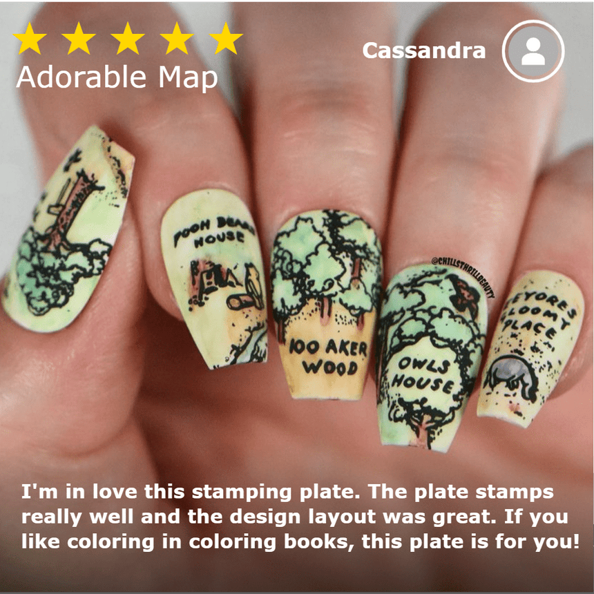 Hundred Acre Wood (M321) - Nail Stamping Plate