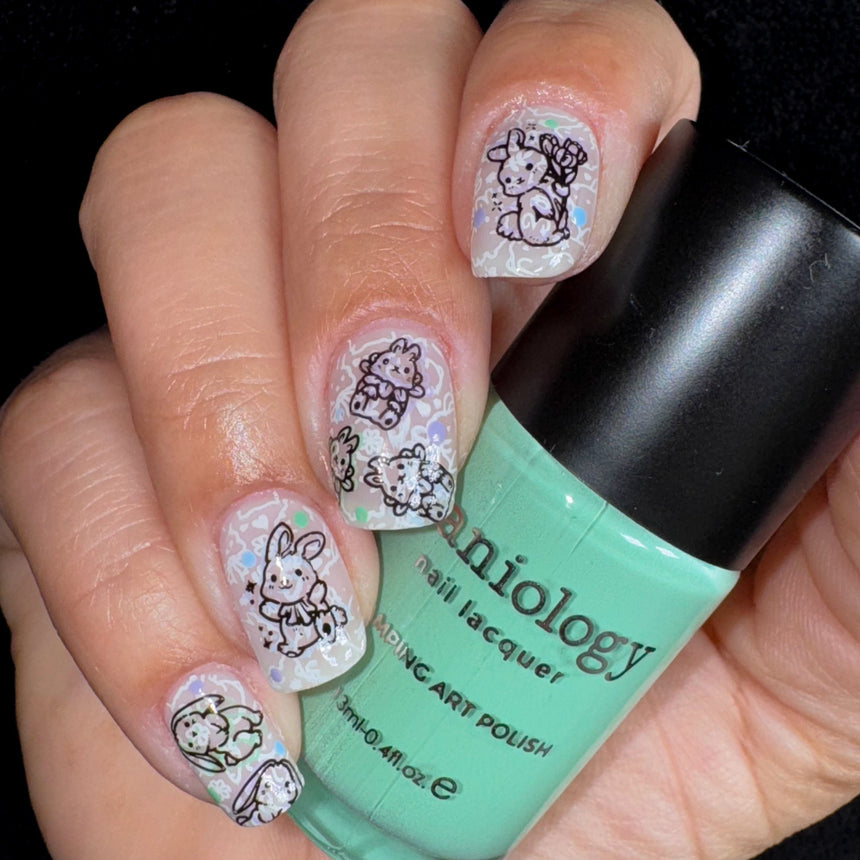 Hunny Buns (M567) - Nail Stamping Plate