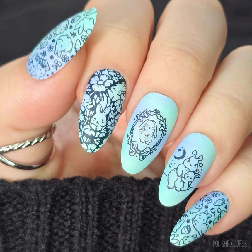 Hunny Buns (M567) - Nail Stamping Plate