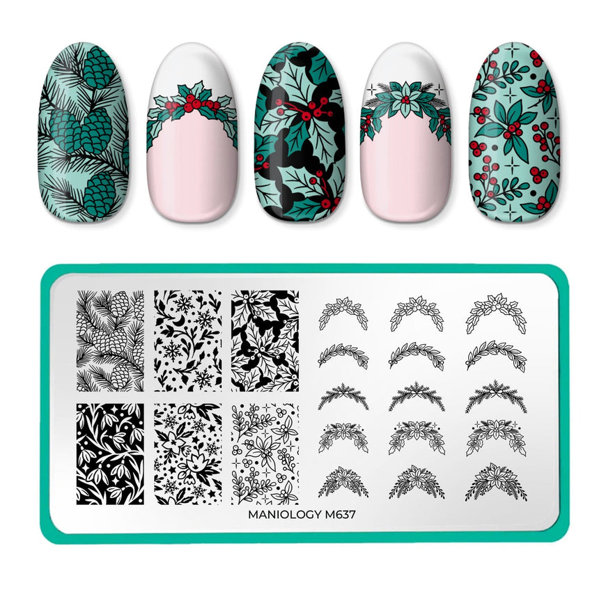 Ice Garden (M637) - Nail Stamping Plate
