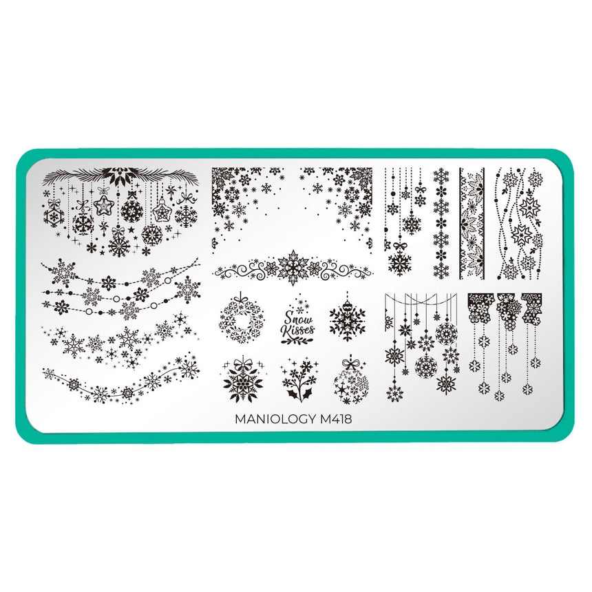 Ice Garlands (M418) - Nail Stamping Plate
