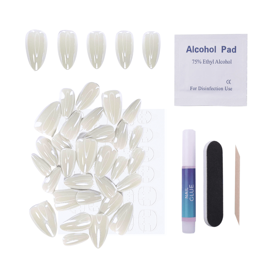 Icebeam Press-On Nails - Short Almond