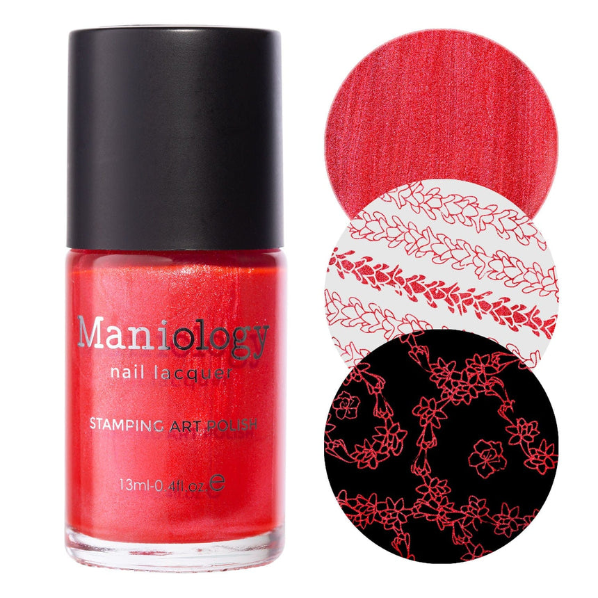 Ilima (B474) - Red Pearl Stamping Polish