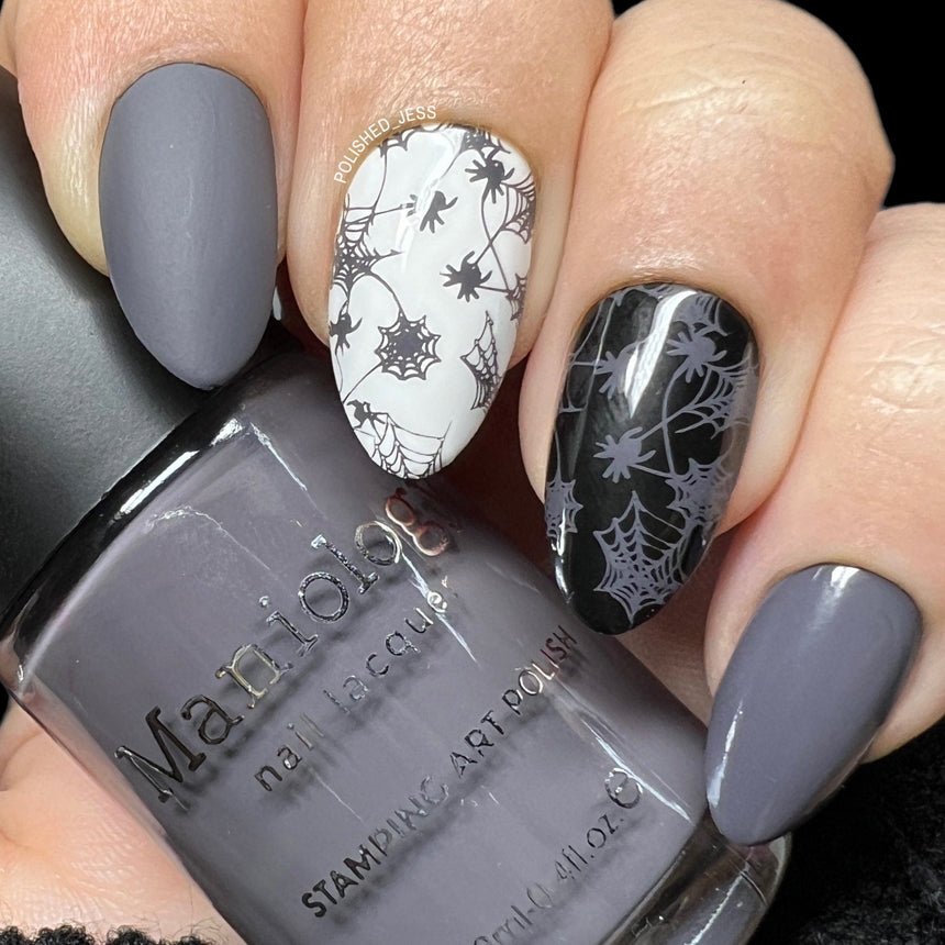 Illusionist: Smoke Show (B488) - Gray Cream Stamping Polish